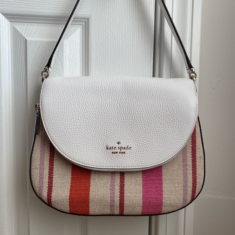 Kate Spade Leila Striped Canvas Bag